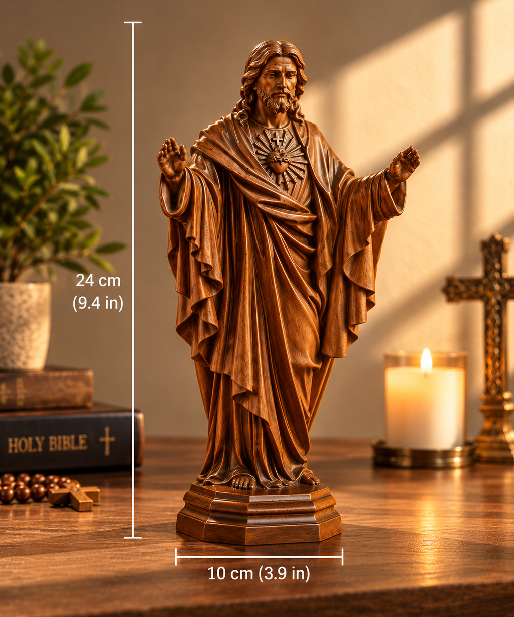 Sacred Heart of Jesus Wooden Statue