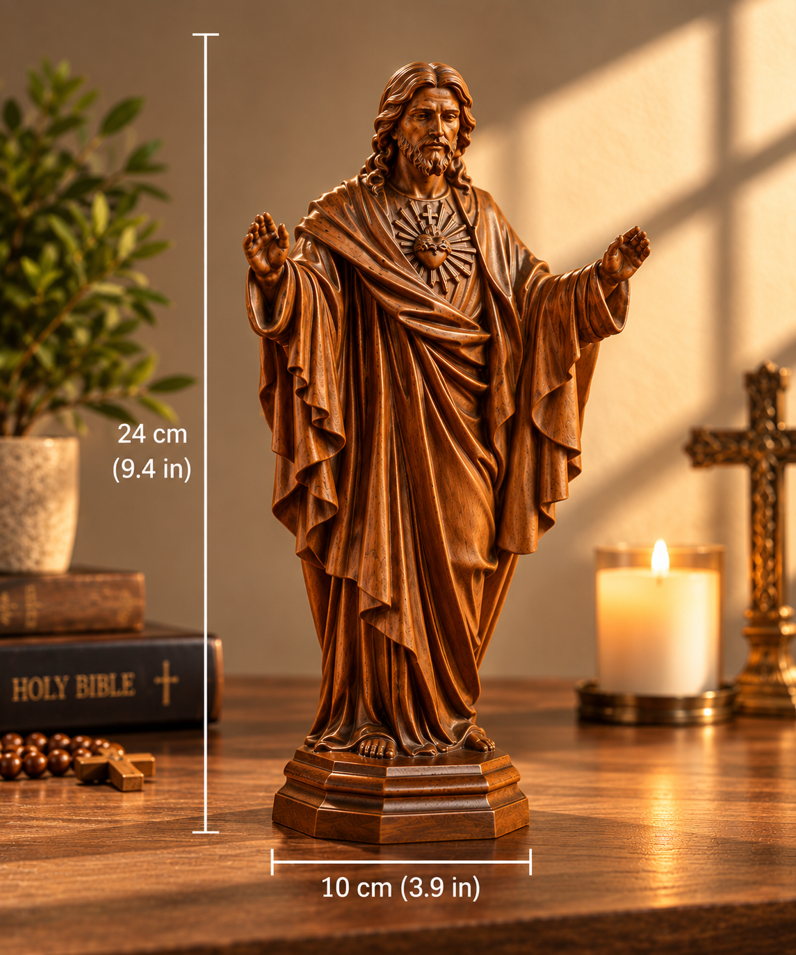 Sacred Heart of Jesus Wooden Statue