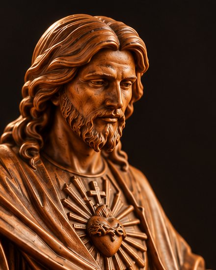 A serene, finely detailed face